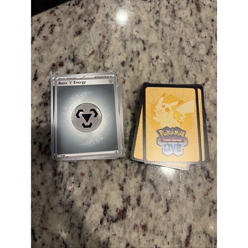 Pokemon TCG 100 Card Basic Energy Bulk Lot w/ Live Code Cards Deck Bundle